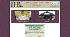 Desktop Screenshot of italianheritagecenter.com