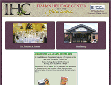 Tablet Screenshot of italianheritagecenter.com